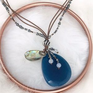 Silpada Sterling Silver INDIGO MOOD Necklace 2227